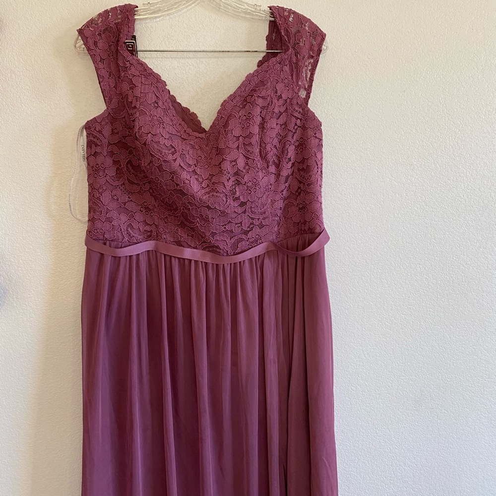 David’s Bridal Chanti color bridesmaid dress